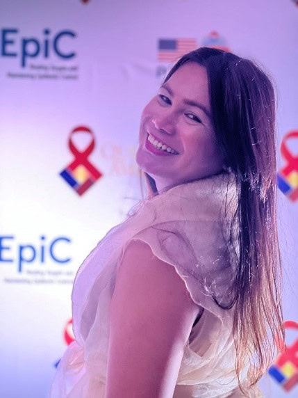Tanya Laguing, transgender leader who founded DIOSSA in Taguig City, Philippines, at a TREAT Asia CAG event