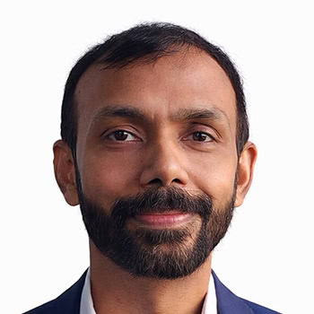 Portrait of Dr. Ujjwal Rathore, junior member of the amfAR Research Council studying HIV latency