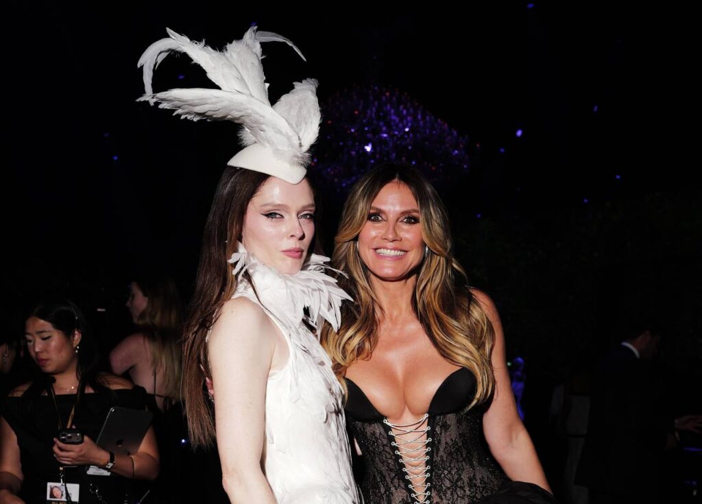 Coco Rocha and Heidi Klum